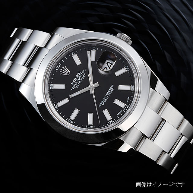 116300 ブラック ROLEX（ロレックス）デイトジャストII 中古 | 高級ブランド時計の販売・通販ならGINZA RASIN -  U-116300BKBR