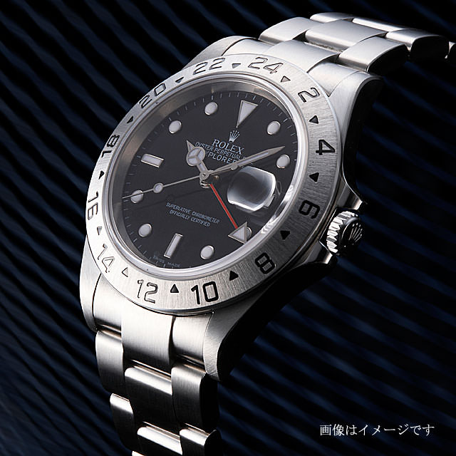 16570 ブラック ROLEX（ロレックス）エクスプローラーII 中古 | 高級 