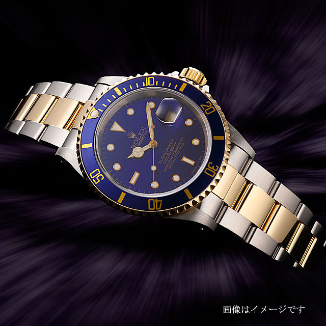 16613 ブルー ROLEX（ロレックス）サブマリーナ デイト 中古 | 高級ブランド時計の販売・通販ならGINZA RASIN -  U-16613BL-2